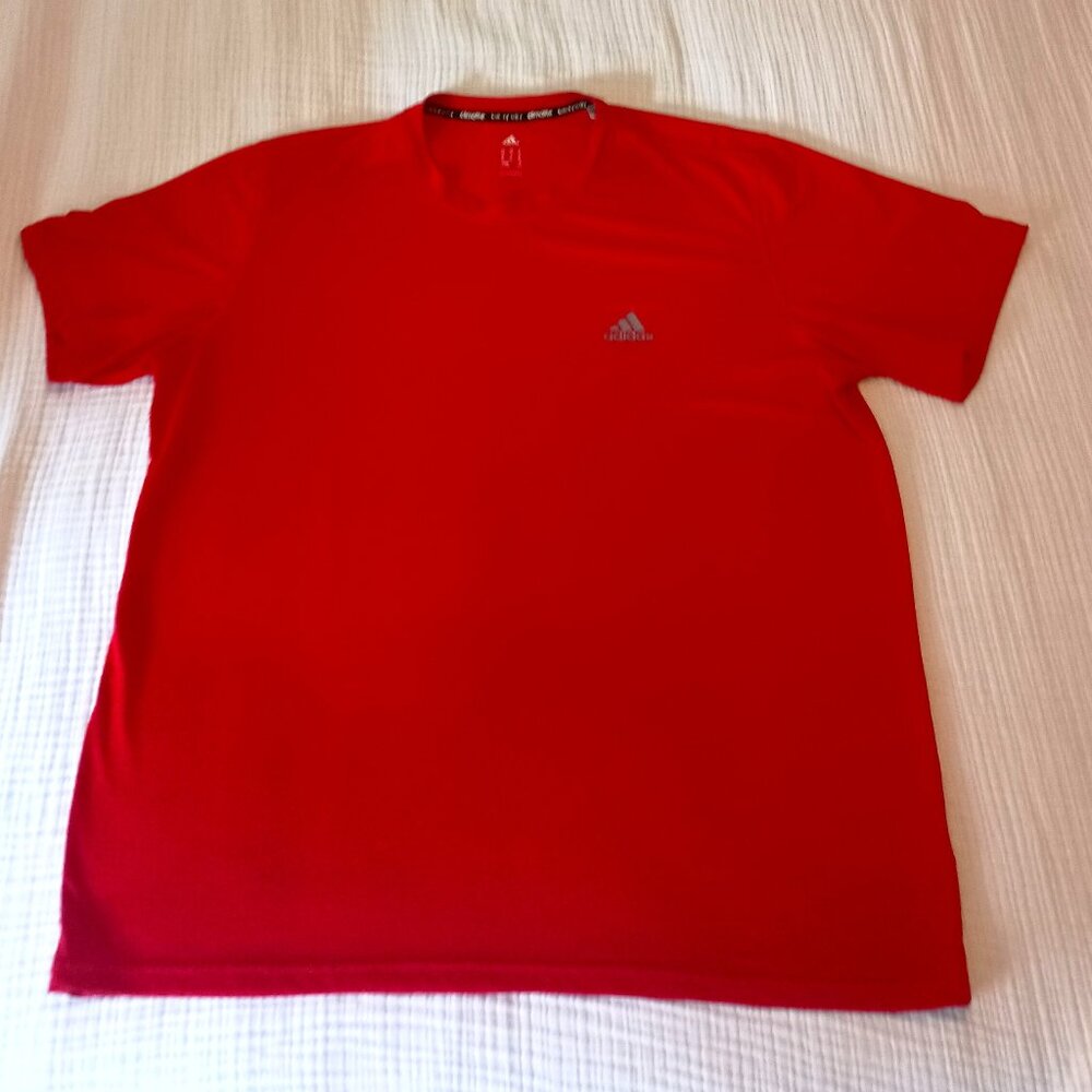 Adidas Men's Red Climalite Shirt XL